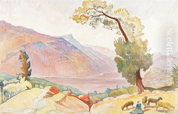 Le Rhone Oil Painting by Ernest Bieler