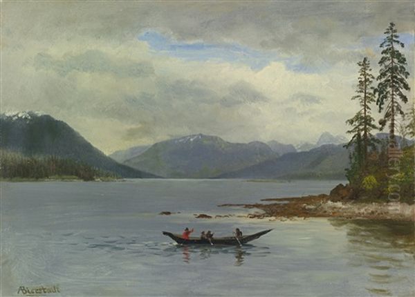 Northwest Coast, Loring Bay, Alaska Oil Painting by Albert Bierstadt