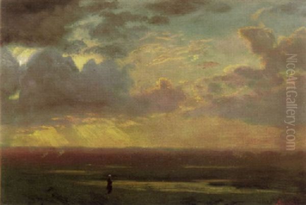 Cloud Study, San Fransisco Oil Painting by Albert Bierstadt