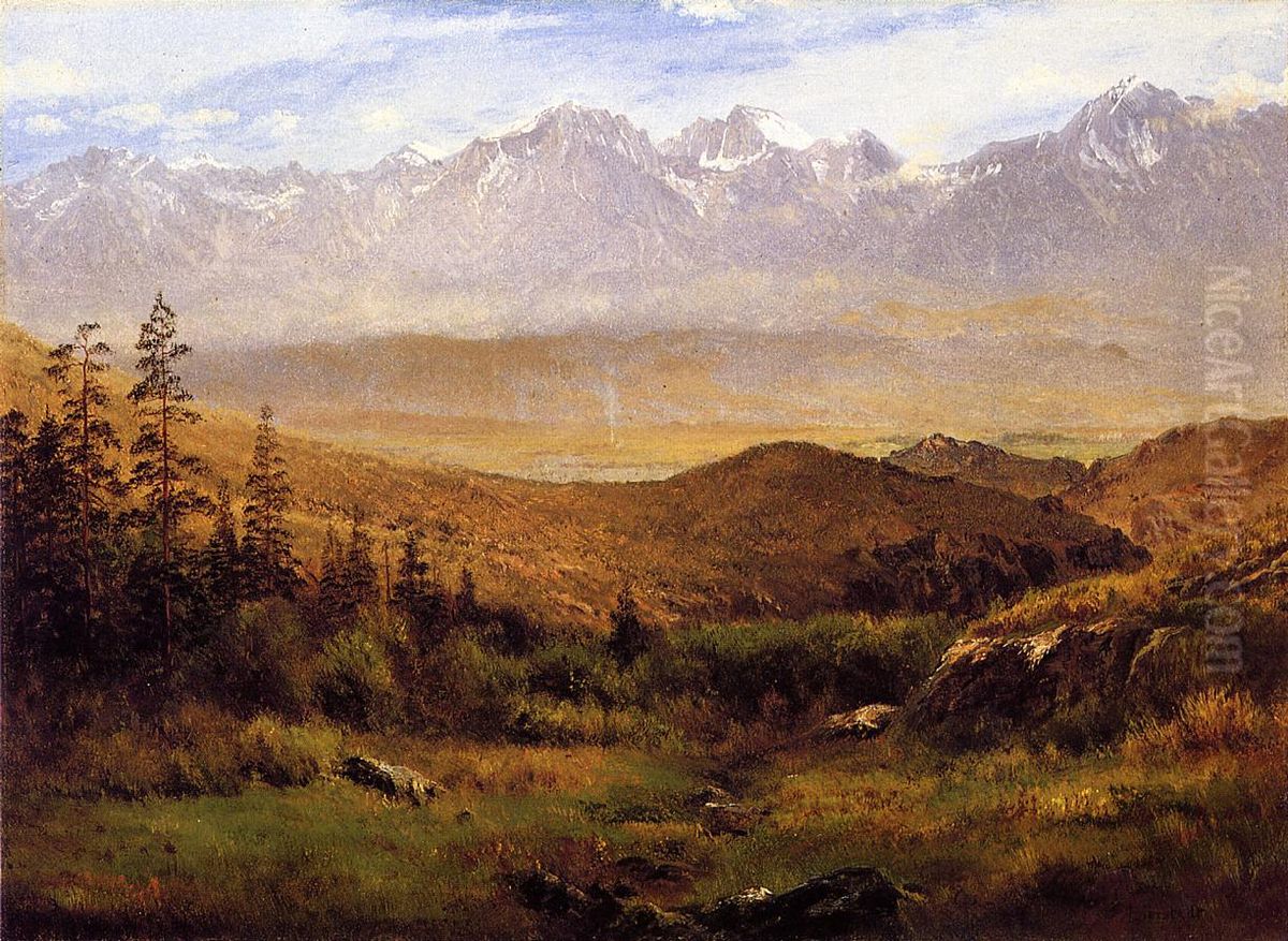 In The Foothills Of The Rockies Oil Painting by Albert Bierstadt