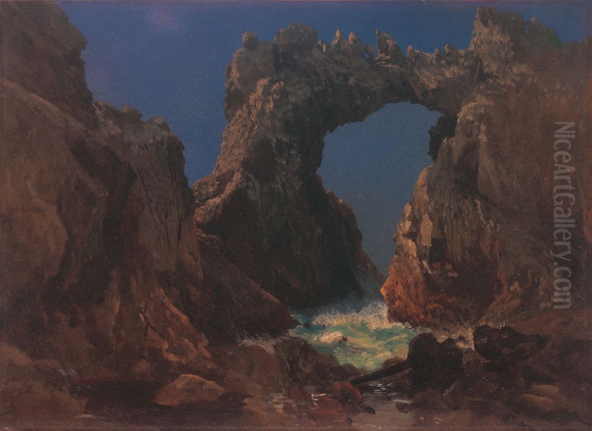Farallon Islands Oil Painting by Albert Bierstadt