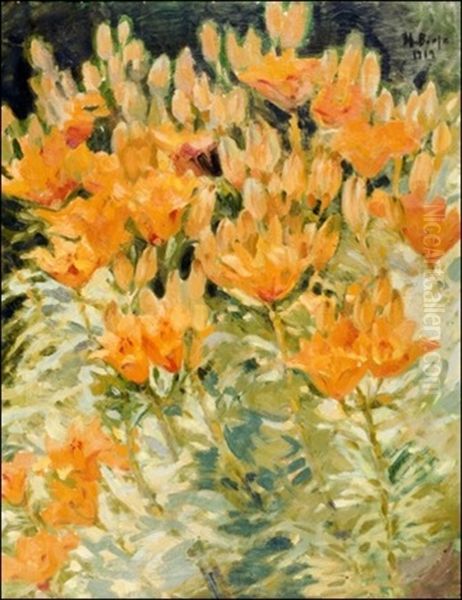 Keisarinkruunuja Oil Painting by Helmi Ahlman Biese