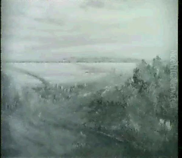 San Francisco Bay Bridge Oil Painting by Charles Biesel