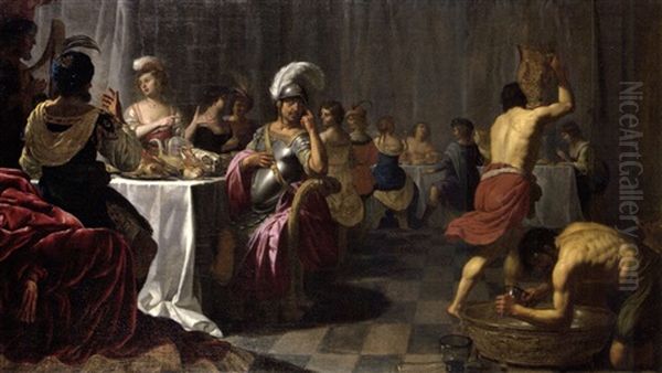 Ulysse Au Banquet D'alcinoos Oil Painting by Jan Van Bijlert