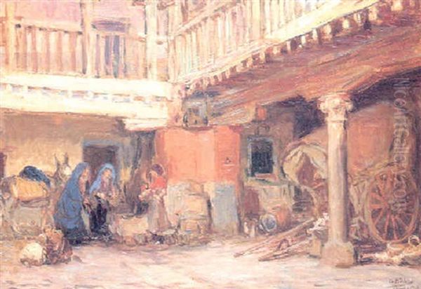 Meson De La Sangre O Del Sevillano Oil Painting by Gonzalo Bilbao Martinez