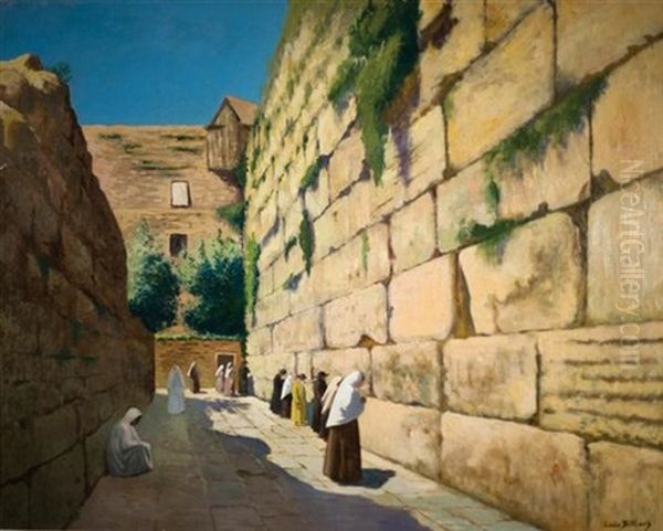 The Wailing Wall Oil Painting by Louis Billiard