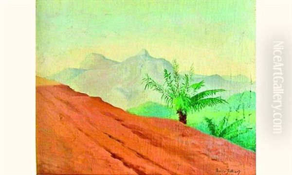 Monts De La Cascatigna, Environ De Petropolis, Au Bresil Oil Painting by Louis Billiard