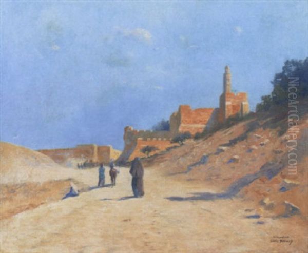 Jerusalem Oil Painting by Louis Billiard