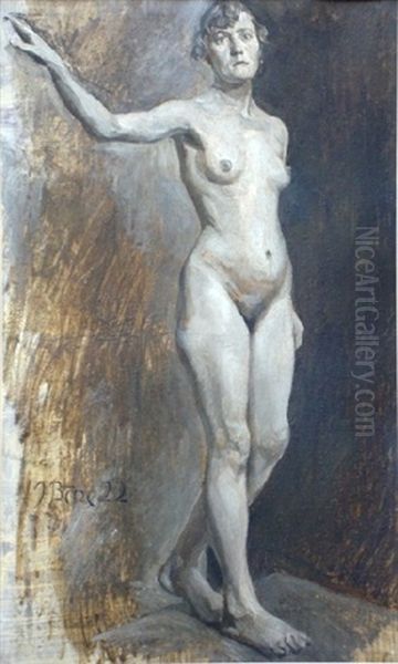 Nude Oil Painting by Jekabs Bine