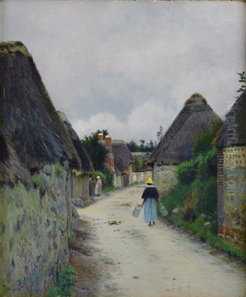 Byvag Oil Painting by Victor Binet