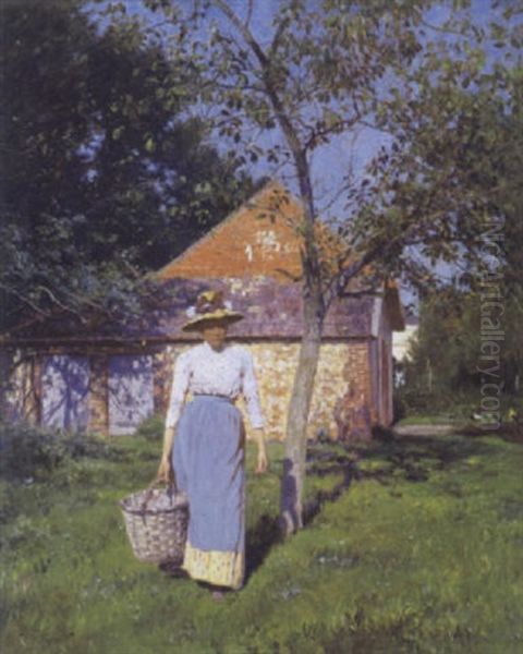 Le Toit Rouge Oil Painting by Victor Binet