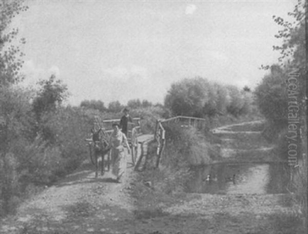 Retour Des Champs Oil Painting by Victor Binet