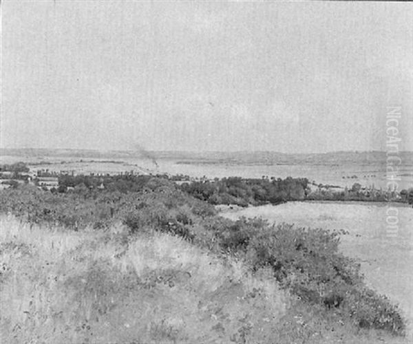 La Vallee De La Seine Oil Painting by Victor Binet