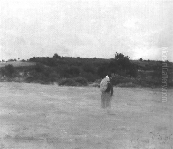 Wiesenlandschaft In Der Normandie Oil Painting by Victor Binet