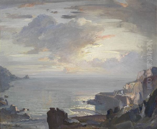 Morning Lamorna Oil Painting by Samuel John Lamorna Birch
