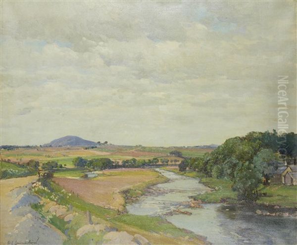 The Meeting Of The Rivers Oil Painting by Samuel John Lamorna Birch