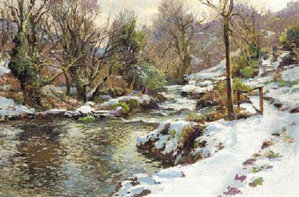 My Garden, February Oil Painting by Samuel John Lamorna Birch