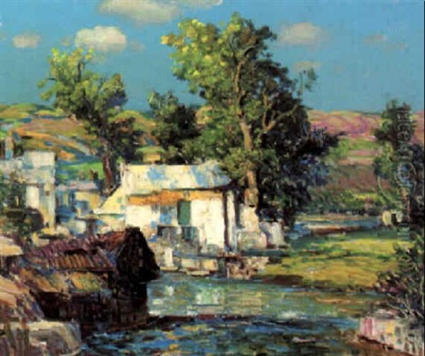 Bright Summer Oil Painting by Samuel John Lamorna Birch