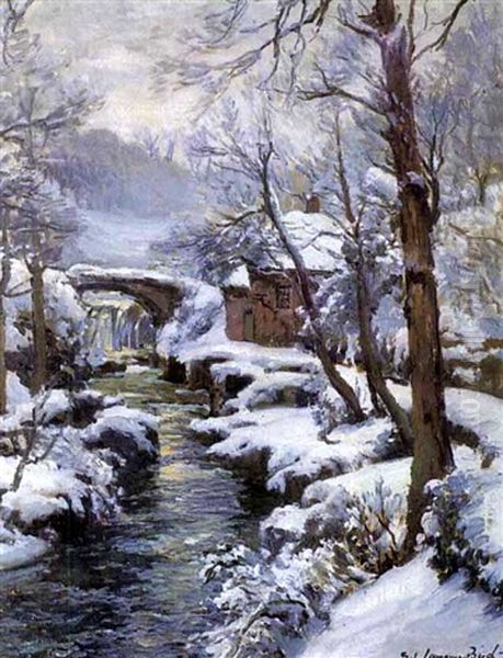 Lamorna In Winter Oil Painting by Samuel John Lamorna Birch