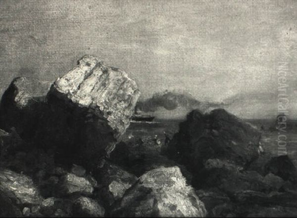 The Cornwall Coast Oil Painting by Samuel John Lamorna Birch