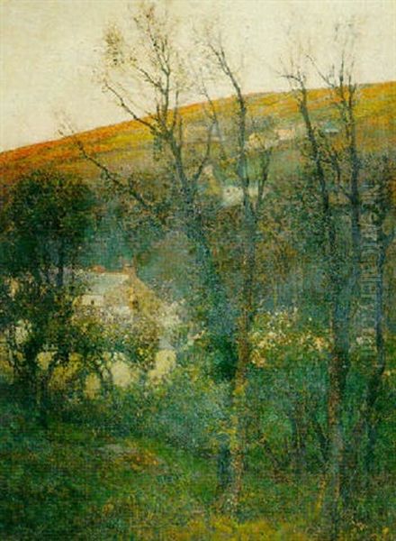 The Valley At Lamorna Oil Painting by Samuel John Lamorna Birch
