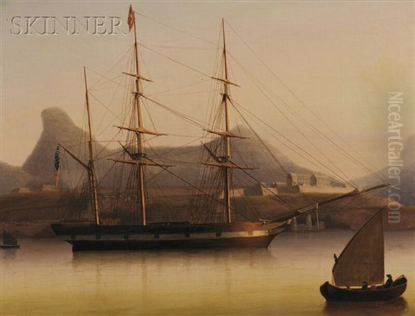 Decatur's Sloop Intrepid At Tripoli Oil Painting by Thomas Birch