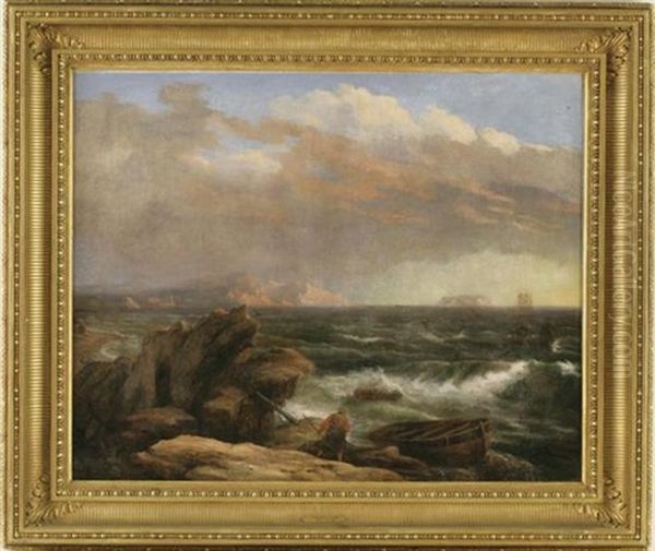 Clearing Storm Oil Painting by Thomas Birch