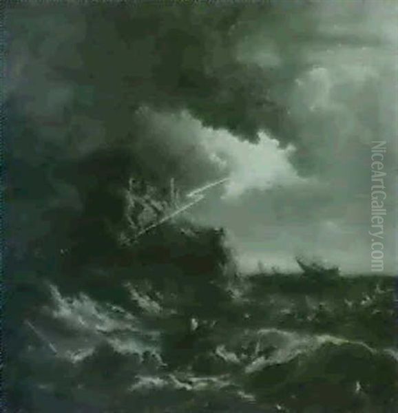 The Rescue Oil Painting by Isaac F. Bird