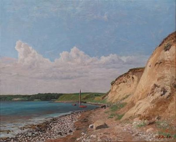 Costal Scenery From Faaborg, Dyreborg Oil Painting by Jens Birkholm