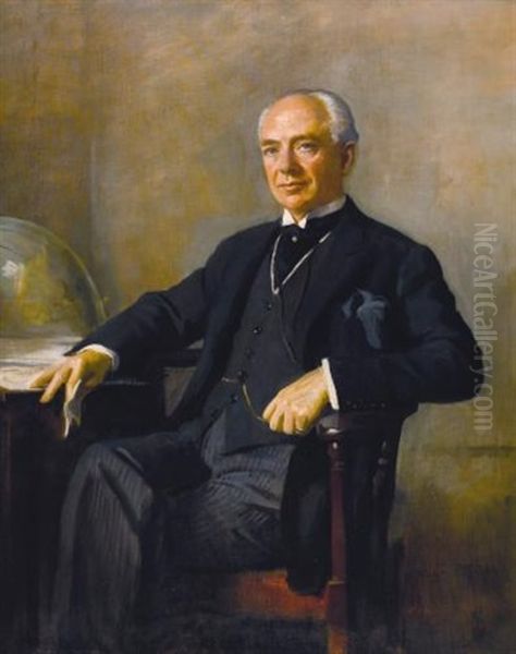 Portrait Of Lord Essendon Oil Painting by Oswald Hornby J. Birley