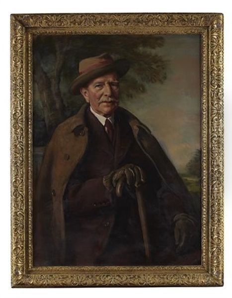 Portrait Of Colonel Frederick Gordon Blair Oil Painting by Oswald Hornby J. Birley