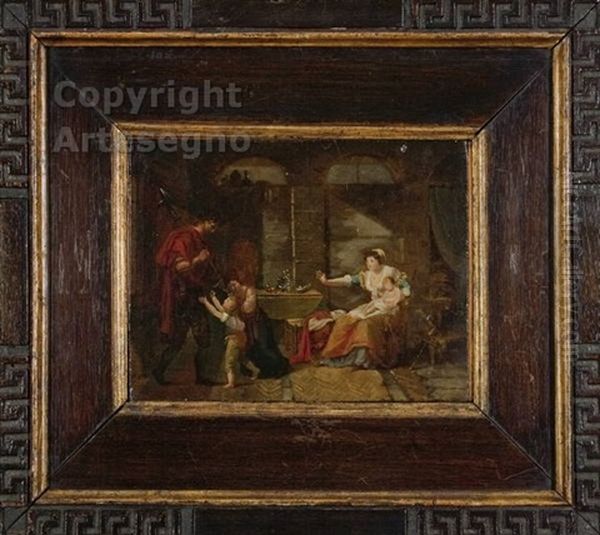 Il Ritorno Del Guerriero Oil Painting by Giuseppe Bernardino Bison