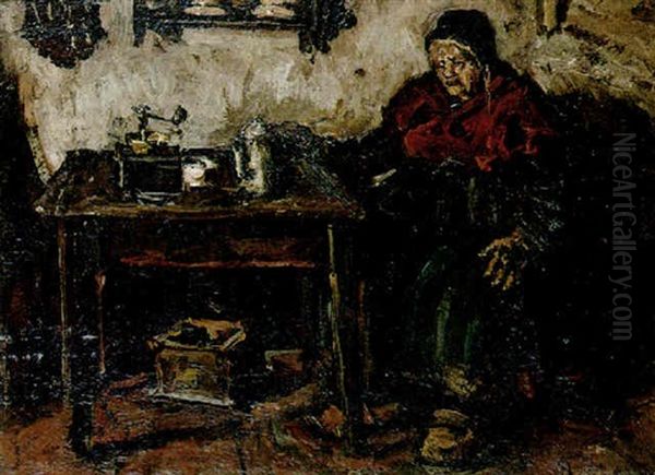 Oude Hanne Oil Painting by Suze Bisschop-Robertson