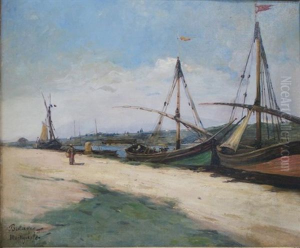 Martigues Oil Painting by Paul Bistagne