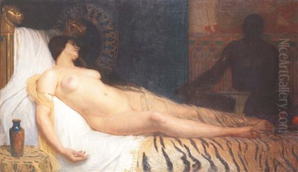 Desdemone Et Othello Oil Painting by Fernand Bivel