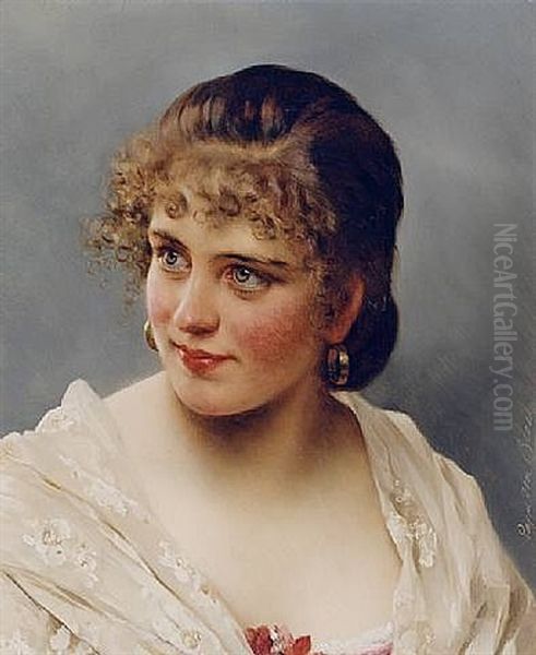 Taormina Oil Painting by Eugen von Blaas