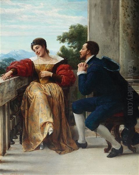 The Beloved Oil Painting by Eugen von Blaas