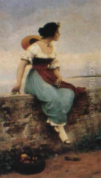 Sehnsucht Oil Painting by Eugen von Blaas