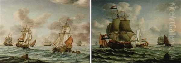 Marine Oil Painting by Pieter Aartzs Blaauw