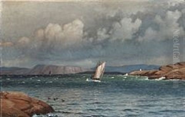 Skaergaarden Ved Marstrand Oil Painting by Christian Vigilius Blache
