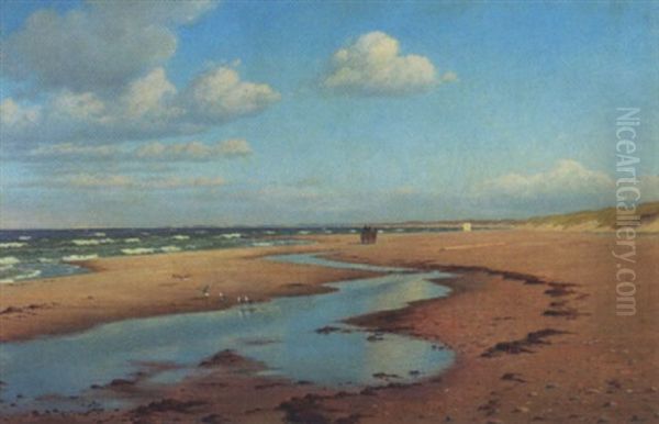 Parti Fra Tannisbugten Oil Painting by Christian Vigilius Blache