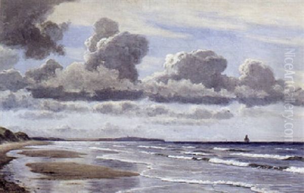Stranden Ved Svinklov Oil Painting by Christian Vigilius Blache