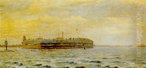 Udsigt Mod Provestenen Oil Painting by Christian Vigilius Blache