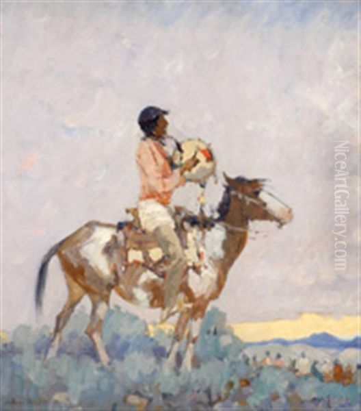 Song Of The Willows Oil Painting by Laverne Nelson Black