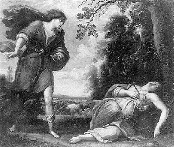 Cephale Et Procris Oil Painting by Horace Le Blanc