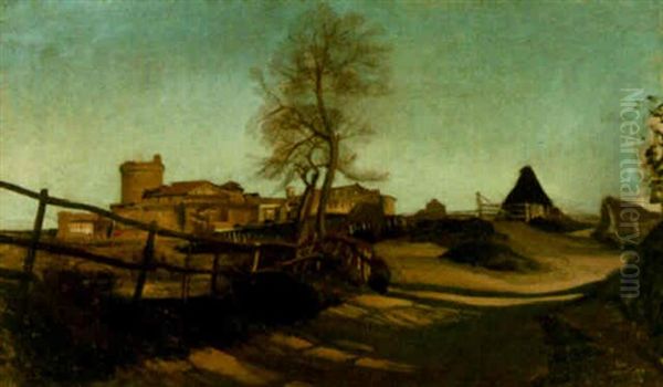 A View Of Ostie Oil Painting by Joseph Paul Blanc