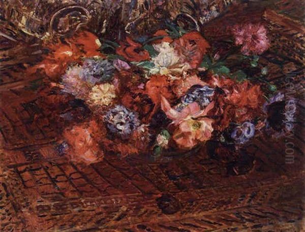 Pavots Oil Painting by Jacques-Emile Blanche