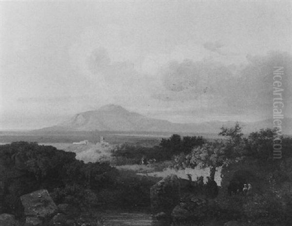 In Der Romischen Campagna Oil Painting by Arthur Blaschnik