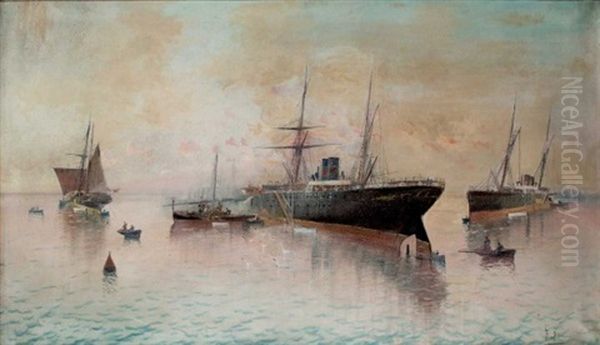 Marina Oil Painting by Francisco Blasco