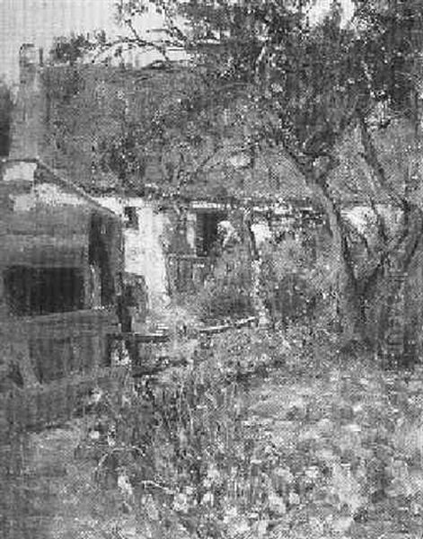 The Kitchen Garden Oil Painting by Lily (Mrs. A.S.Hartrick) Blatherwick